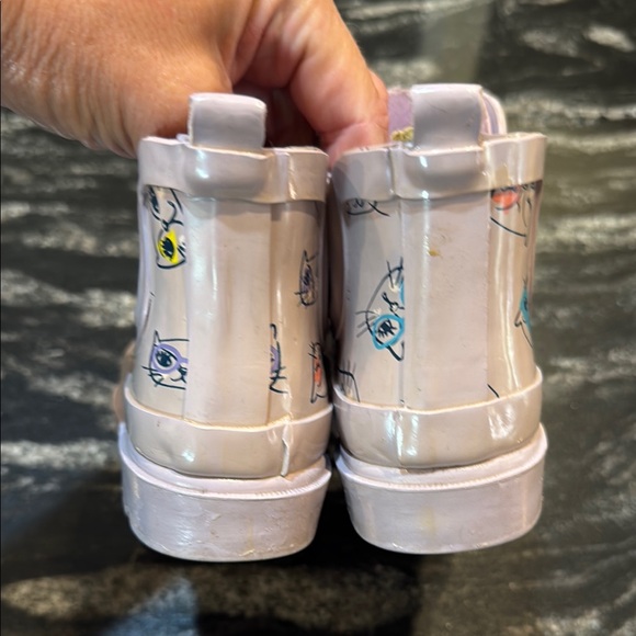 Cat & Jack Target Kids Cat Print Pink Rain Boots - Picture 7 of 12